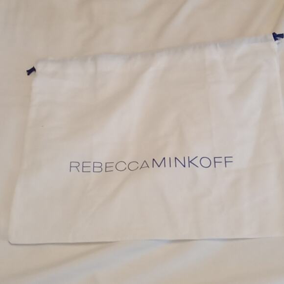 Rebecca Minkoff White 12X10  Drawstring Dust Bag For purses. Travel,Closet Clean - Picture 1 of 6